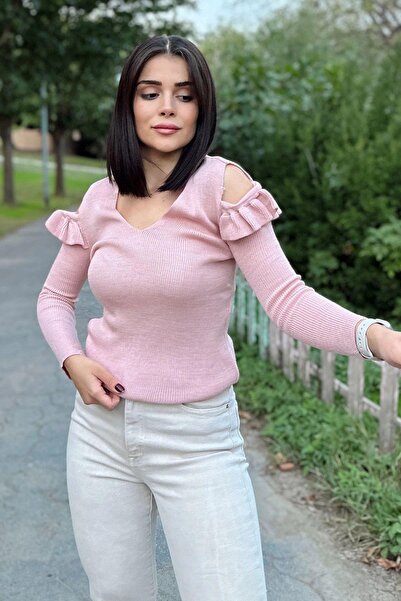 BEES JEANS Bluză pudră pentru femei - 700-K7530