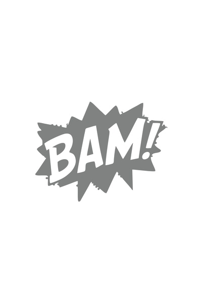 Reysa Tasarım ملصق سيارة بام مقاس 17x17 سم رمادي