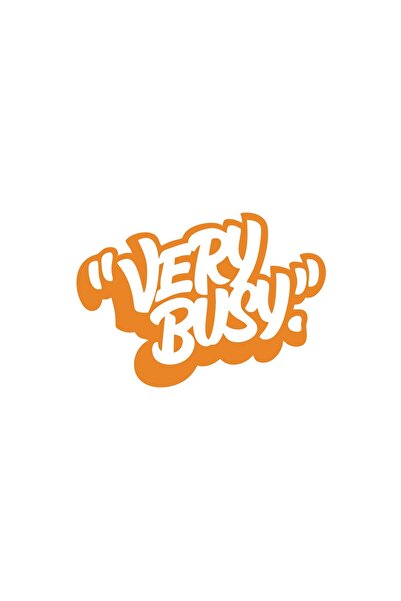 Reysa Tasarım Very Busy Car Sticker 17X17 cm Orange
