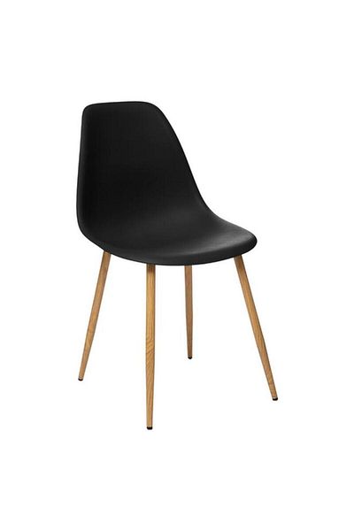 Generic atmosphera Taho Contemporary Design Polypropylene Dining Chair Black and Brown 157268I
