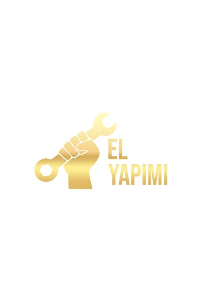 Reysa Tasarım ملصق سيارة مصنوع يدوياً مقاس 17x17 سم ذهبي