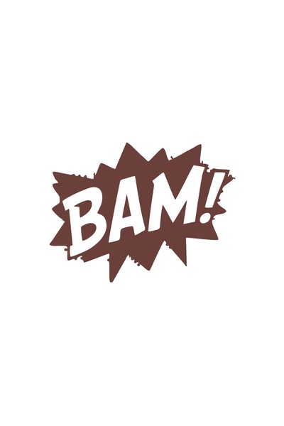 Reysa Tasarım ملصق سيارة بام مقاس 17×17 سم بني