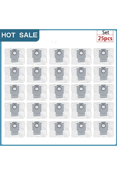 Choice 25PCS Bag Dust Bag Replacement for Roborock S8+ / S8 Pro Ultra / S7 MaxV Ultra / S7 Pro Ultra / Q7+