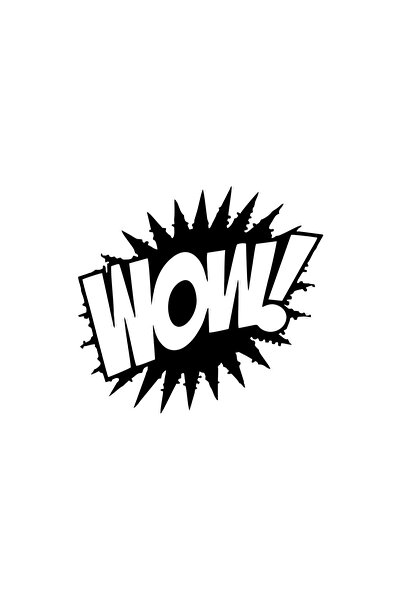 Reysa Tasarım ملصق سيارة واو مقاس 17×17 سم باللون الأسود