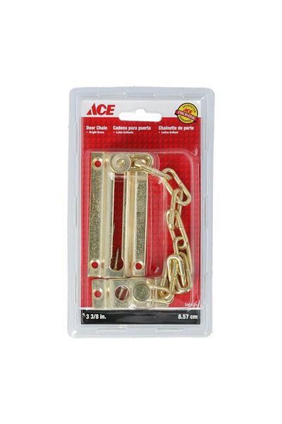 Generic ACE Door Chain Bright Brass 3-3/8inch