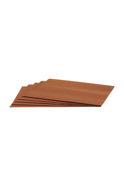 ACE 5-Piece Super Fine Aluminium Oxide Bare Wood Sandpaper Brown 9 x 11inch