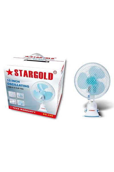 Generic STARGOLD 10 Inch Portable Electric Fan with 2-Speed Settings for Desk and Travel Use