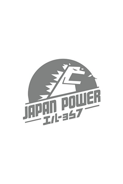 Reysa Tasarım ملصق سيارة اليابان باور مقاس 17x17 سم رمادي