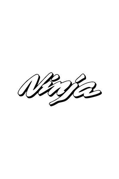 Reysa Tasarım ملصق سيارة نينجا مقاس 17×17 سم باللون الأسود