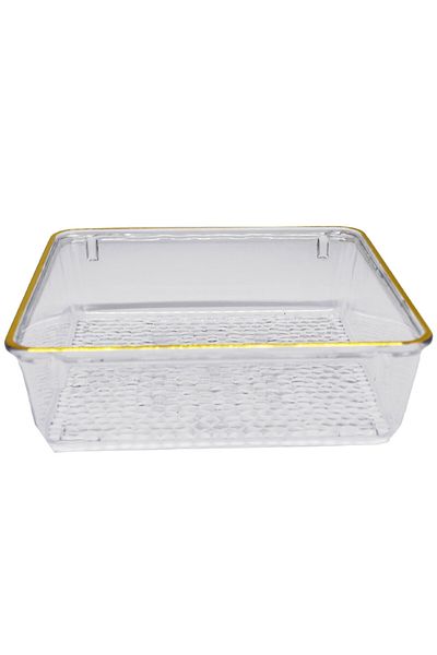 PUFO Tavă decorativă elegantă Pufo Shine pentru servirea aperitivelor, prăjiturilor, fructelor, 15,5 cm