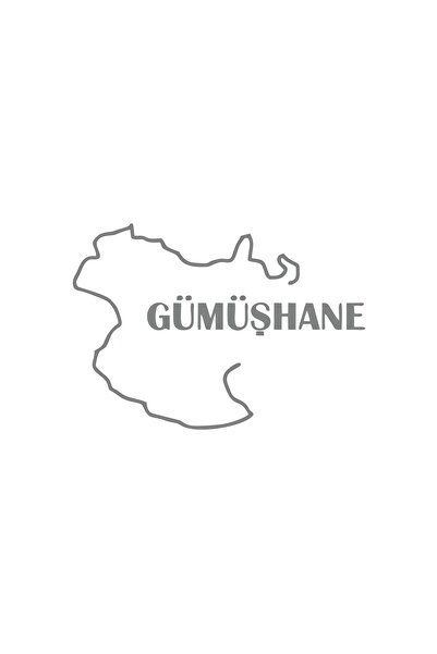 Reysa Tasarım ملصق سيارة خريطة سيلفر هاين مقاس 17x17 سم رمادي