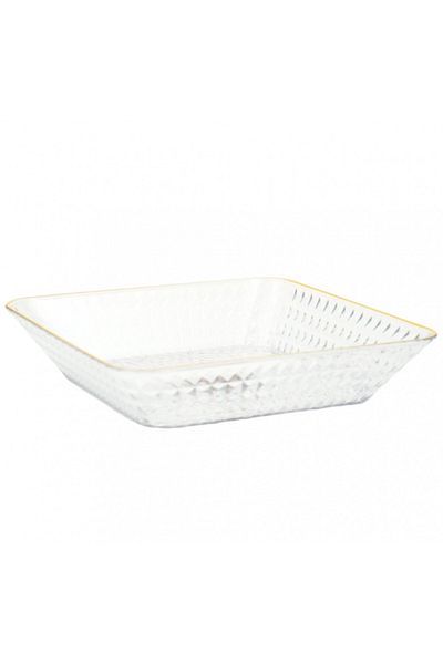PUFO Tavă decorativă elegantă Pufo Luxury pentru servirea aperitivelor, prăjiturilor, fructelor, 17,5 cm