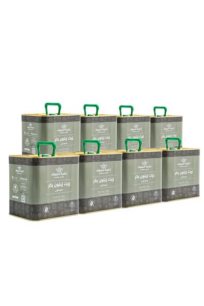 Nukhbat Aljawf Al-Jawf Olive Oil Package 16 liters (8*2 liters)