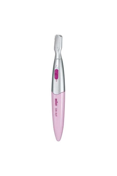 Generic BRAUN Silk-épil 3-in-1 Battery Operated Bikini Styler with Attachments Pink and Silver FG1100