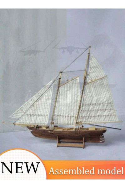 Generic Wooden Sailboat Ship Kit, DIY Ship Model Kit, Wood Assembled Sailing Model 1:100