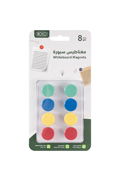 Roco إشارة مغناطيسية - دائرية، 2 سم، ألوان متنوعة