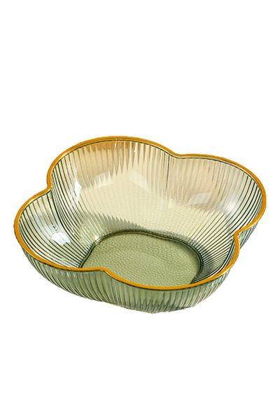PUFO Elegant Pufo Gentle bowl for serving hazelnuts, pistachios, candies, fruits, snacks, 15 cm, green