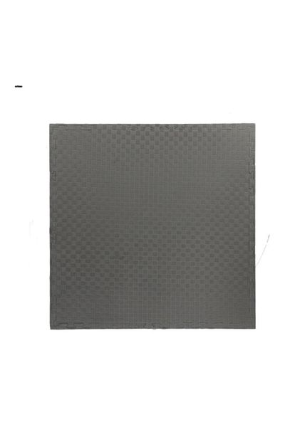 Generic CSP Durable Floor Covering Square Shaped EVA Mat Black and Grey -EVA-004-2