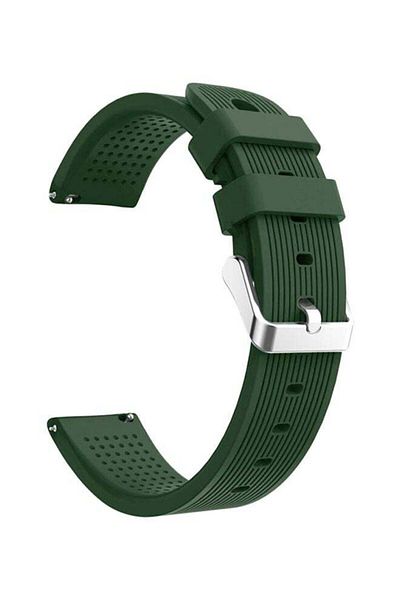 Generic Voberry Sport Soft Silicon Accessory Wristband For Samsung Galaxy Watch 42/40/44mm Green/Silver