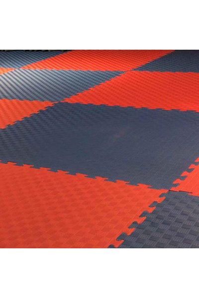 Generic CSP 5-Piece Durable UV Resistant Good Traction Square Foam EVA Mats Set Red and Blue