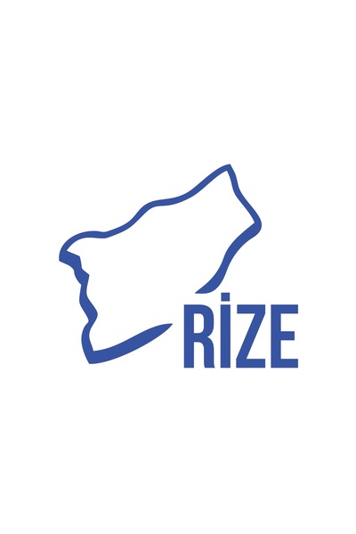 Reysa Tasarım ملصق سيارة خريطة ريز مقاس 17x17 سم أزرق