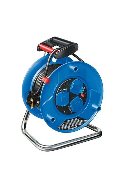 Generic Brennenstuhl 3-Way Cable Reel Blue and Black 25m