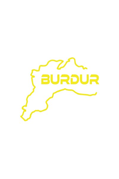 Reysa Tasarım ملصق سيارة بوردور هارايت مقاس 17x17 سم أصفر