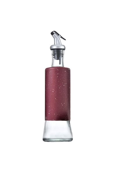 PUFO Recipient de sticlă Savor pentru ulei și oțet, 300 ml, culoare vișinie