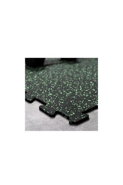 Generic CSP 4-Piece Rubber Mat Black and Green