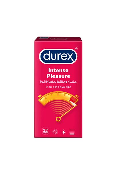 Durex Ribbed and textured condoms for extra pleasure - 12 pieces