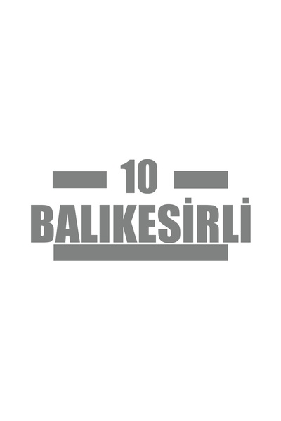 Reysa Tasarım 10 Balıkesirli Car Sticker 17X17 cm Gray