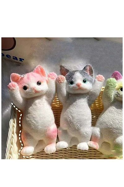 Rally Silicone Cat Stress Relief Toy 20cm - Soft Anti-Anxiety Toy