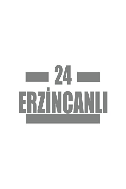 Reysa Tasarım 24 ملصق سيارة إرزينكان مقاس 17 × 17 سم باللون الرمادي