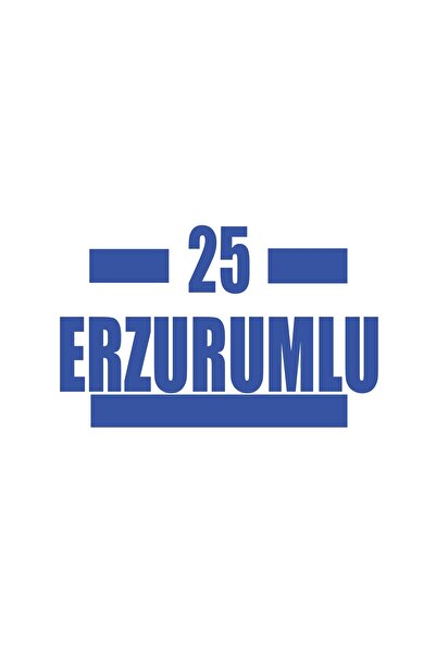 Reysa Tasarım 25 ملصق سيارة من إرزوروم مقاس 17x17 سم باللون الأزرق