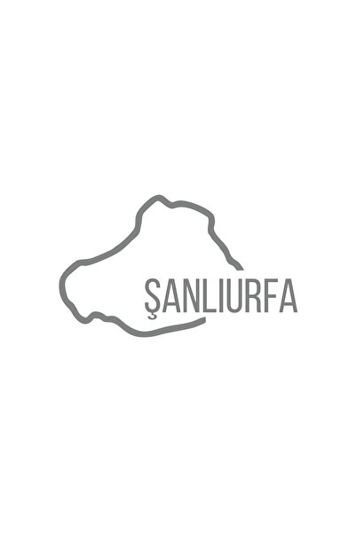 Reysa Tasarım ملصق سيارة خريطة شانليورفا مقاس 17x17 سم رمادي