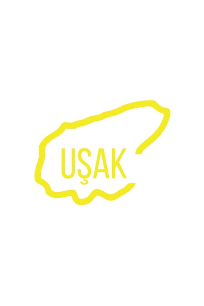 Reysa Tasarım ملصق سيارة خريطة Uşak مقاس 17 × 17 سم أصفر