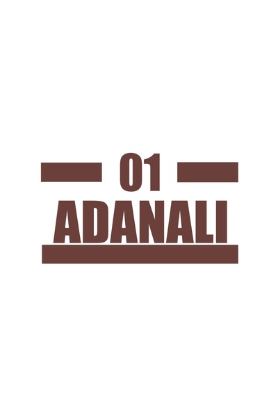 Reysa Tasarım 01 Adana Car Sticker 17X17 cm Brown