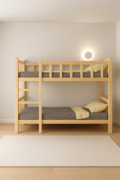 ENJOY LİFE EnjoyLife Woody Doğal Ahşap Ranza