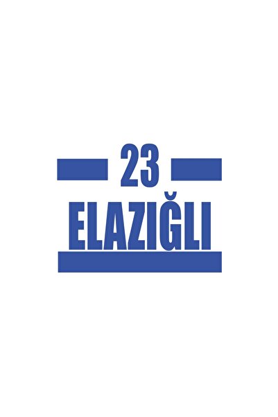 Reysa Tasarım 23 Elazığ Car Sticker 17X17 cm Blue