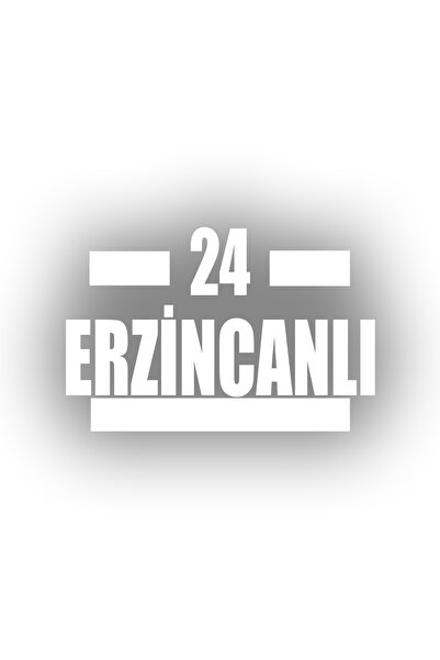 Reysa Tasarım 24 ملصق سيارة من الزنك مقاس 17 × 17 سم باللون الأبيض
