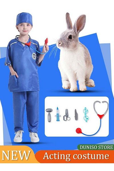 Generic Kids Veterinary Costume - Boys & Girls Doctor Prop Suit