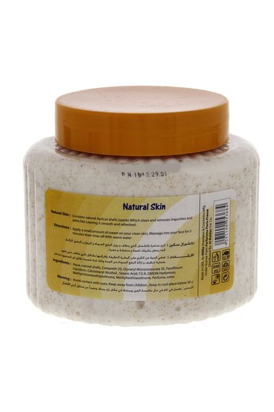 Natural Skin Facial Scrub Apricot 500 ml | Gentle Exfoliation with Real Apricot