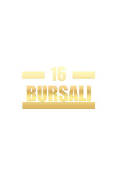Reysa Tasarım 16 Bursa Car Sticker 17X17 cm Gold