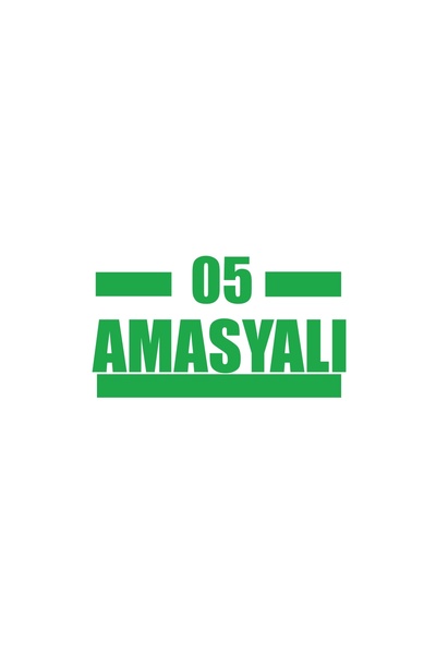 Reysa Tasarım 05 ملصق سيارة امسيال مقاس 17x17 سم أخضر