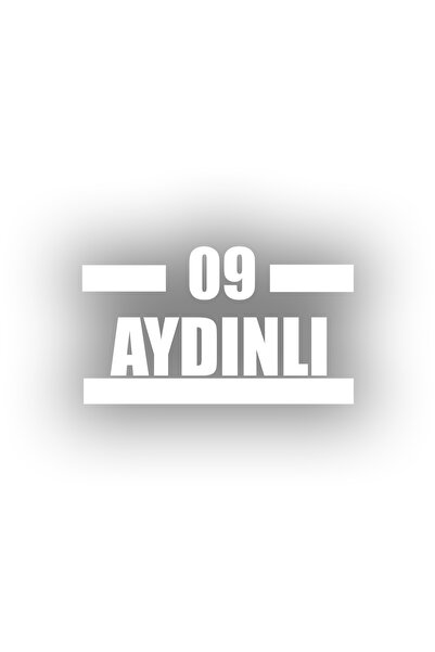 Reysa Tasarım 09 ملصق سيارة مضيء مقاس 17x17 سم باللون الأبيض