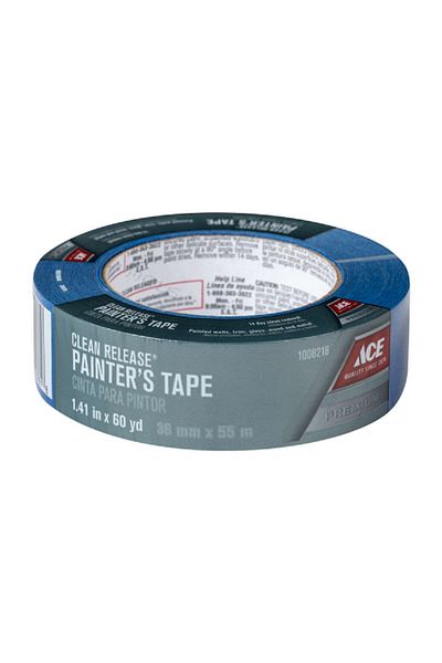 ACE Medium Strength Strong Adhesion UV-Resistant Painter's Tape Blue 1.41inch x 60yard