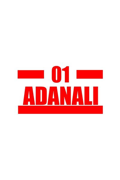 Reysa Tasarım 01 Adana Car Sticker 17X17 cm Red