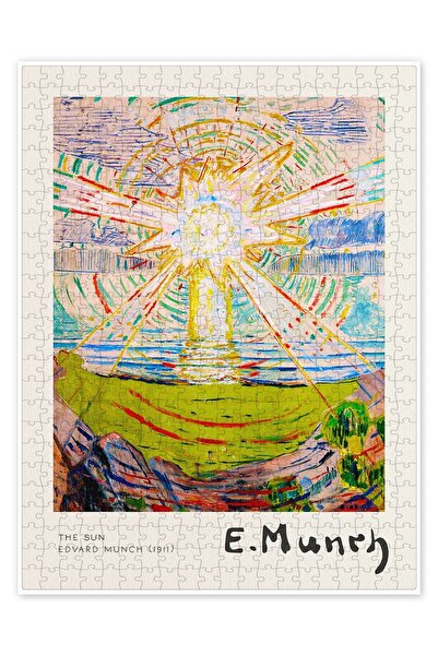 Jeronkarji Güneş 500 Parça Puzzle Yapboz Bohem Soyut Sanat Temalı