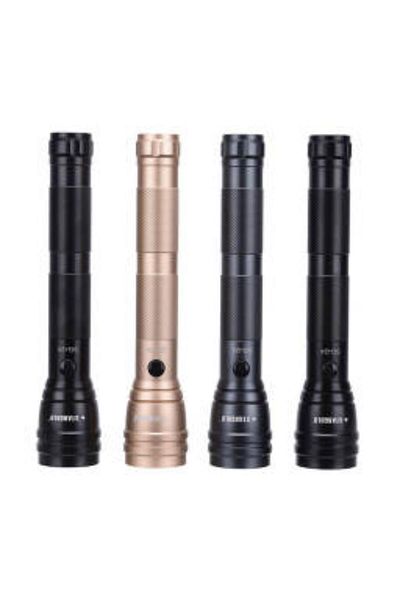 Generic Rechargeable LED Torch Set of 4 – Emergency Flashlight with Bright Beam
