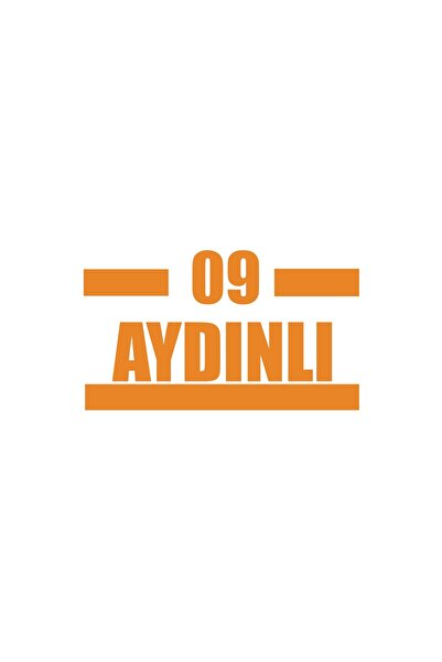 Reysa Tasarım 09 ملصق سيارة مضيء مقاس 17x17 سم برتقالي